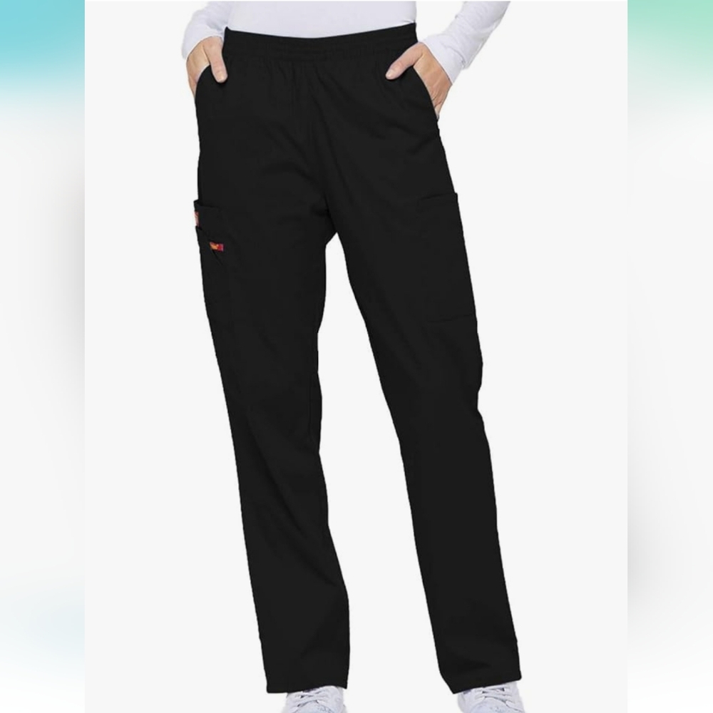 DICKIES Medical Natural Rise Tapered Leg Pull-on Scrub Pants